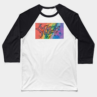 LIVE FREE Graffiti Pride (Design 2) Baseball T-Shirt